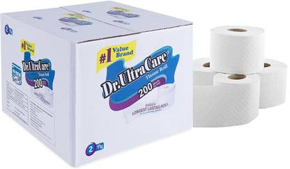 Dr.UltraCare ECO PLUS TISSUE ROLL 24 IN 1 ,200 PULL PER ROLL Toilet Paper Roll
