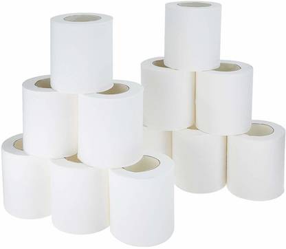 TDS PLUS WRAP 12 Pcs Toil Roll Super Saver Pack Toilet Paper Roll