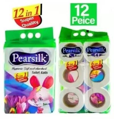 PEARSILK 12 in 1 Combo 2 Ply Toilet Paper Roll, Toilet Tissue Paper, Tissue Roll, Toilet Paper Roll