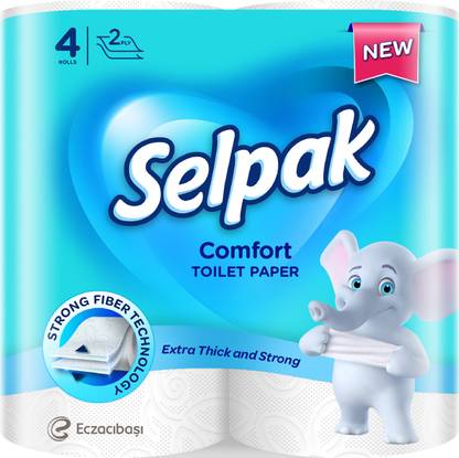 Selpak Comfort 2ply 4rolls/pack Toilet Paper Roll