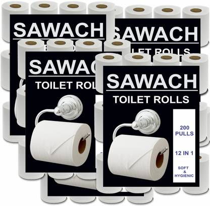 SAWACH Premium Toilet Paper Pack of 24 Toilet Paper Roll