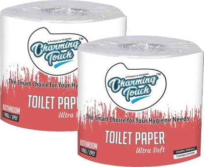 Kcofoil Charming Touch Ultra Soft Pack of 2 Toilet Paper Roll