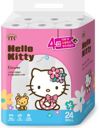 ITC HELLO KITTY ROLL TISSUE 4PLY KOREAN PREMIUM TISSUE Toilet Paper Roll