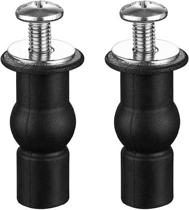 VicTac Toilet Seat Hinges Screws Toilet Seat Fixings Repair Kits Expanding Rubber Top Custom Fit Toilet Seat Lid Lock