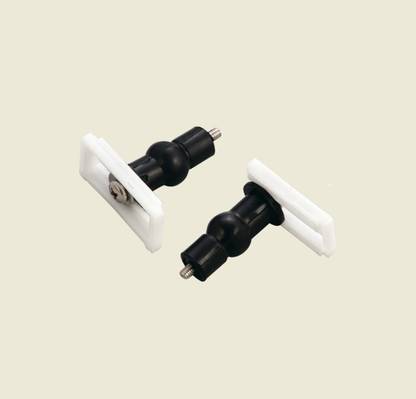 MASTERBATH Top Fix Toilet Seat Cover Hinges WIth Rubber Bush And Brac.ket Type, Custom Fit Toilet Seat Lid Lock