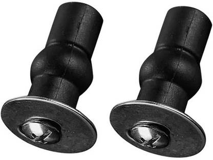 ALL IN HUBB Toilet Seat Hinges | Black Hinge - Size - 40mmx25mm (1 pair) Custom Fit Toilet Seat Lid Lock