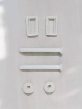 ALL IN HUBB Toilets Seat Cover Hinges Screw Set for Wall Hung For Western Toilet (50MM*23MM) Custom Fit Toilet Seat Lid Lock