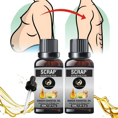Scrap Cosmetic Fat Loss, Fat Burn and Weight Loss 10X Booster Ginger oil Men & Women