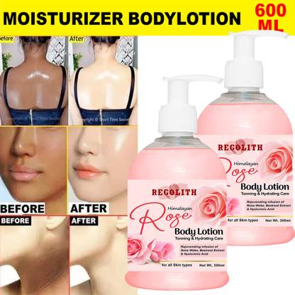 Regolith Rose Body Lotion Moisture Serum For Men & Women