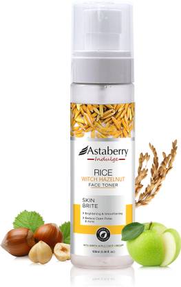 ASTABERRY Indulge Rice & Witch Hazelnut Facial Toner - Reduce open pores & Acne Men & Women