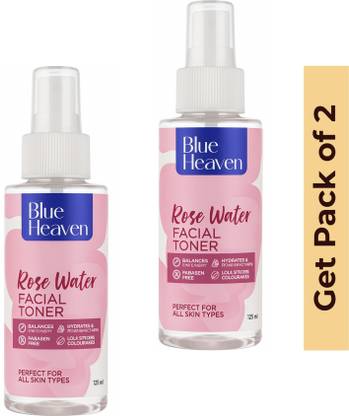 BLUE HEAVEN ROSE WATER (Facial Toner ) 125 ML X 2 gh Men & Women