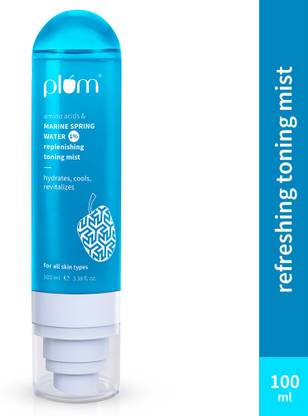 Plum 1% Marine Spring Water Replenishing Toning Mist Spray with Amino Acids Men & Women