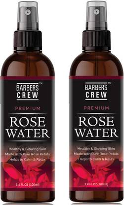 Barbers Crew Premium Rose Water/Toner For Skin Fairness & Glowing -2-Bottle- Women
