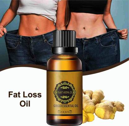 MooCH StuFF Tummy drainage Ginger Massage Oil For Belly Fat Drainage Reduce Fat Fitness Oil Men & Women