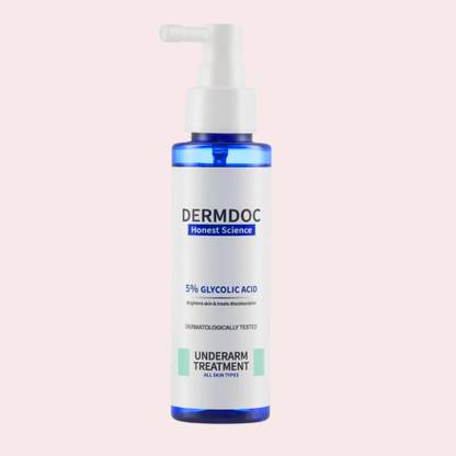 DermDoc Glycolic Acid Underarm Brightening Spray Treatment Skin Clarity. Men & Women