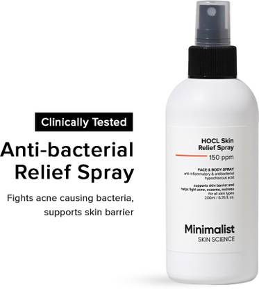 Minimalist HOCl Skin Relief Spray|Relief on Eczema,Redness|Anti-microbial Anti inflammatory Men & Women