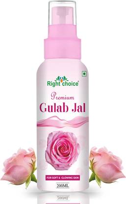 RIGHT CHOICE 100% Pure Natural Rose Water - Toner,Cleanser,Nourishing for Skin Care Men & Women