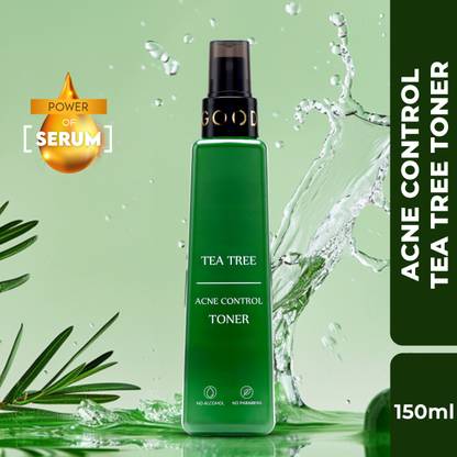GOOD VIBES Tea Tree Acne Control Cleansing Toner with Power of Serum | Treats Acne Women