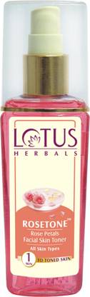 LOTUS HERBALS Rosetone Rose Petals Facial Skin Toner Women (100 ml)