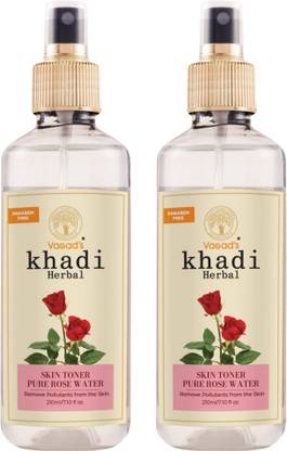 vagad's khadi Rose Water (Pack of 2) Women