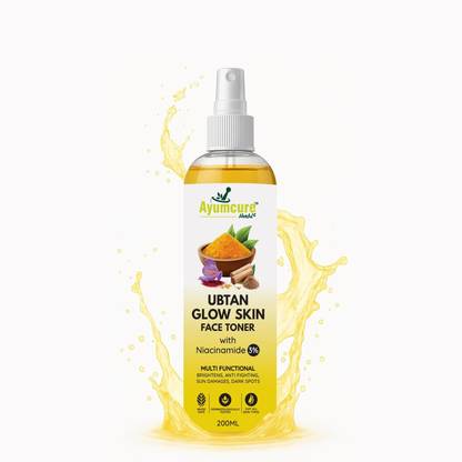 Ayumcure Ubtan Glow Skin Face Toner with 3% Niacinamide, Saffron, Rose & Chandan-Unisex Men & Women