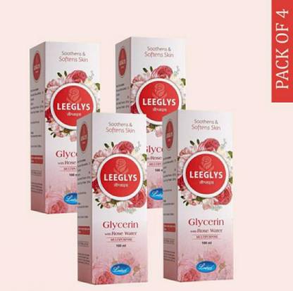 leeglys Glycerine with rose water pack of 4 Men & Women