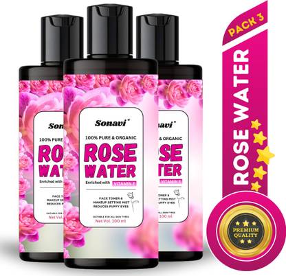 Sonavi Natural Rose Water/Facial Toner for Skin Men & Women