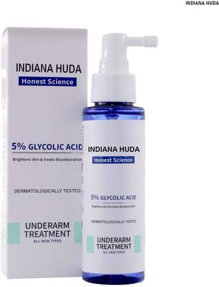INDIANA HUDA Dremdc 5% Glycolic Acid Underarm Spray 100ml | Dark Spot Solution Men & Women