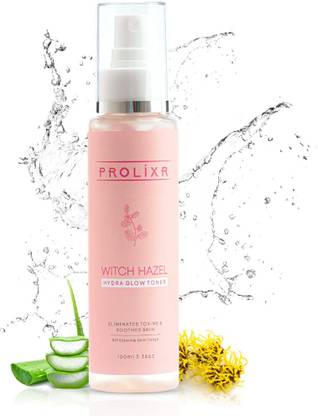 Prolixr Witch Hazel Hydra Glow Face Toner - Tightens Pores Men & Women