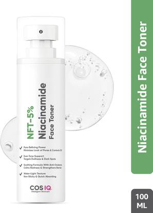 Cos-IQ NFT-5% Niacinamide Face Toner with Aloe Vera Extract for Pore Refining Even Tone Men & Women