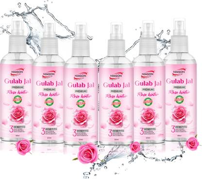 Nimson Gulab Jal Premium Rose Water for Skin Toning Glowing Skin & Skin Hydration Men & Women