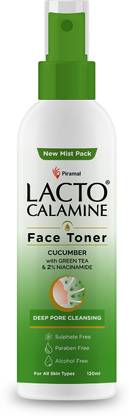 Lacto Calamine Cucumber Face Toner with Green Tea & Niacinamide Cool & Hydrated skin Pack of 1 Men & Women