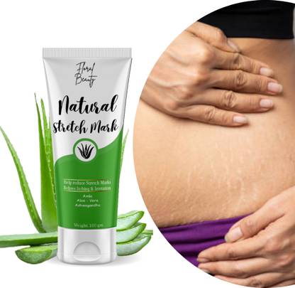FLORAL BEAUTY 100% ORGANIC WOMEN BODY PREGNANCY LINE REMOVAL CREAM NATURAL