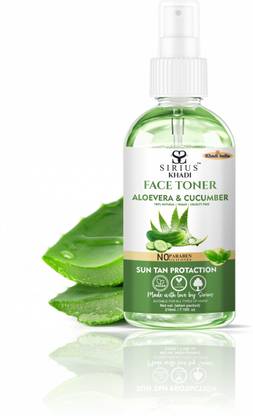 RKG Sirius Khadi Aloe Vera & Cucumber Face Toner | Skin Hydration & Sun Tan Protection | Men & Women