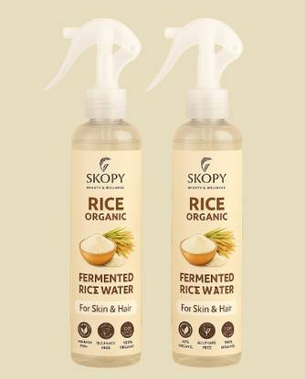 Skopy Rice Toner Spray For glowy skin, Brightens Skin, And Hair growth [Pack Of 2] Men & Women
