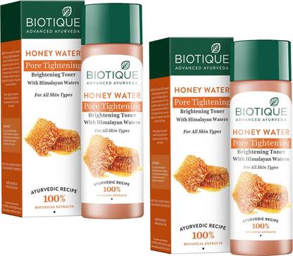 BIOTIQUE Honey Water Pore Tightening Brightening Toner Men & Women