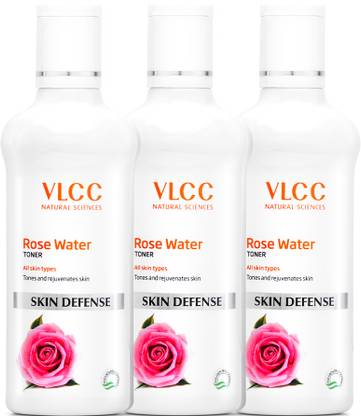 VLCC Rose Water Toner -100 ml (Pack of 3) Women