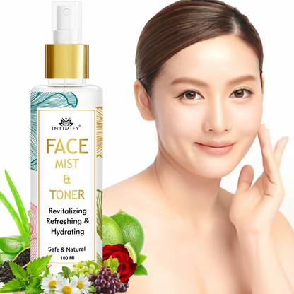 INTIMIFY Face Toner, Face Mist Spray For Instant Glow Hydrates Moisturizes Skin Men Women Men & Women