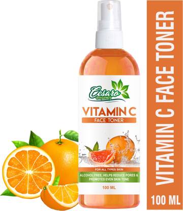 Cesaro Organics Vitamin C Skin Toner For Pore Tightening and Normal & Oily Skin Types Men & Women