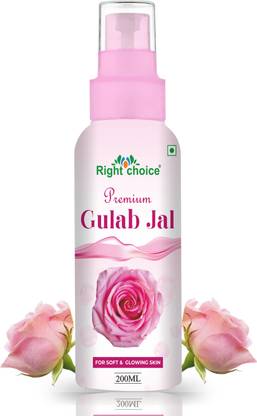 RIGHT CHOICE 100% Pure Natural Rose Water - Toner,Cleanser,Nourishing for Skin Care Men & Women