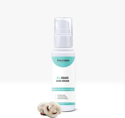 INVENSA 2% Kojic Acid Face Cream | Non-Greasy For Pigmentation, White Skin Brightening Men & Women
