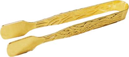 90 Degree Charcoal Tongs for Hookah and Multipurpose Use, Metal, Small Size 9.5 cm Serving Tongs