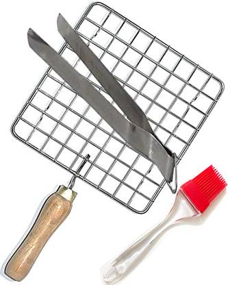 DRACO Squire Roaster Chimta And Butter Brush R_PRS+C+BB_KT_2 Kitchen Tool Set