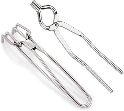 Salasar tong004 Stainless Steel tong(2pcs), Pakkad,Sandasi,Wire Tong,holder,pincers cooking tool 25 cm Serving Tong Set