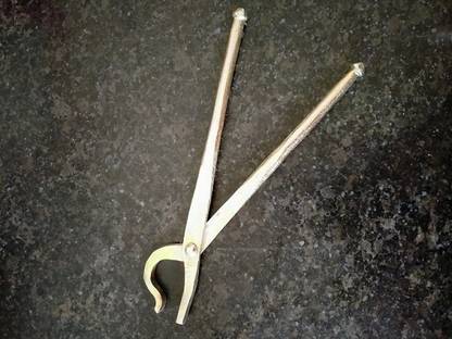 Monika collection CAST IRON GOLD COLOR KITCHEN SANDASI IRON TONG IRON SANDASI STRONG QUALITY KITCHEN TONG 27 cm Utility Pakkad