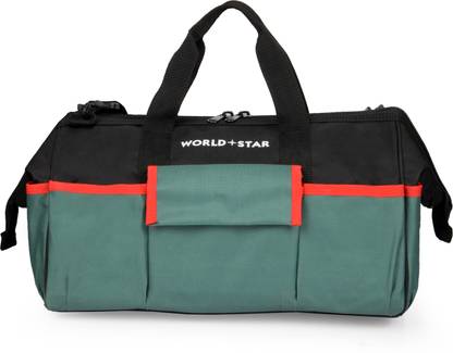 Worldstar front & back two flap green &black tool bag Polyester Tool Holster