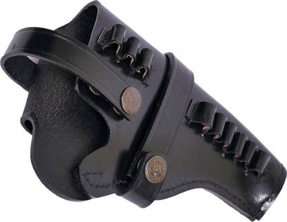 Exquisitetle Leather 9mm Open Pistol Holster Gun Soft Material Cover Case Leather Tool Holster