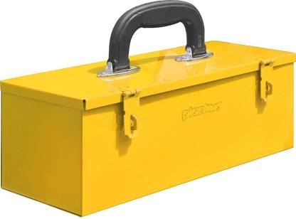 Plantex Metal Tool Box for Tools/Tool Kit Box for Home and Garage/Tool Box Without Tools (Yellow) Tool Box Tray Tool Box