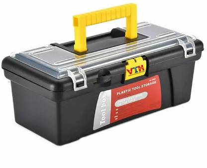 VTH Plastic Tool Storage Box - Tool Organizer Storage Box for Hand Tool Kit Screwdriver, Wrench, Hammer, Home Stuff Storage Mini Hardware Tool Box