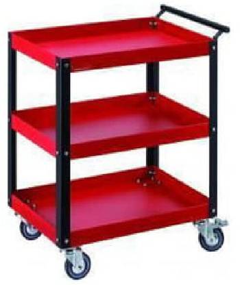 samnantools 3 Tray Tool Trolley JS-19 with Three Tier Tools Trolley and 3" Caster Wheel Tool Box with Tray
